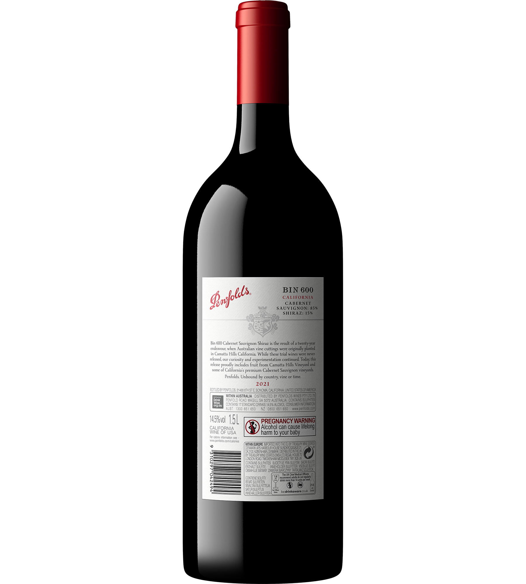 Bin 600 California Cabernet Shiraz 2021 | Penfolds Red Wine | Penfolds ...