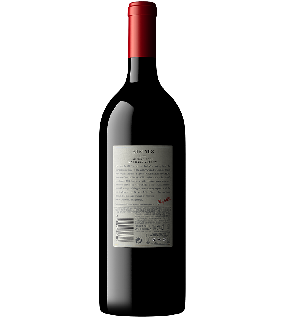 RWT Bin 798 Shiraz 2021 Magnum | Red Wine | Penfolds Wines