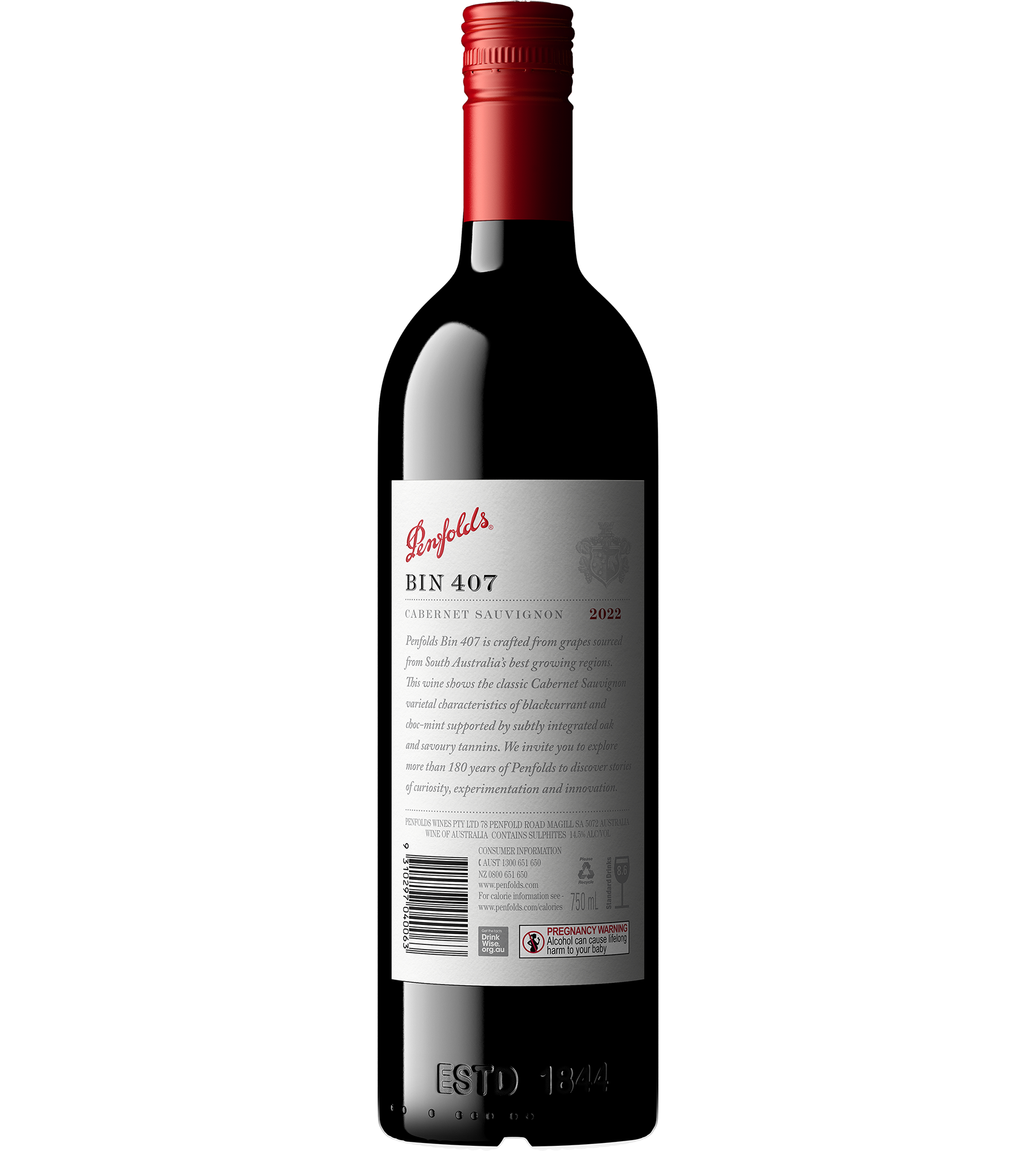 Bin 407 Cabernet Sauvignon 2022 | Penfolds Red Wine | Penfolds Wines