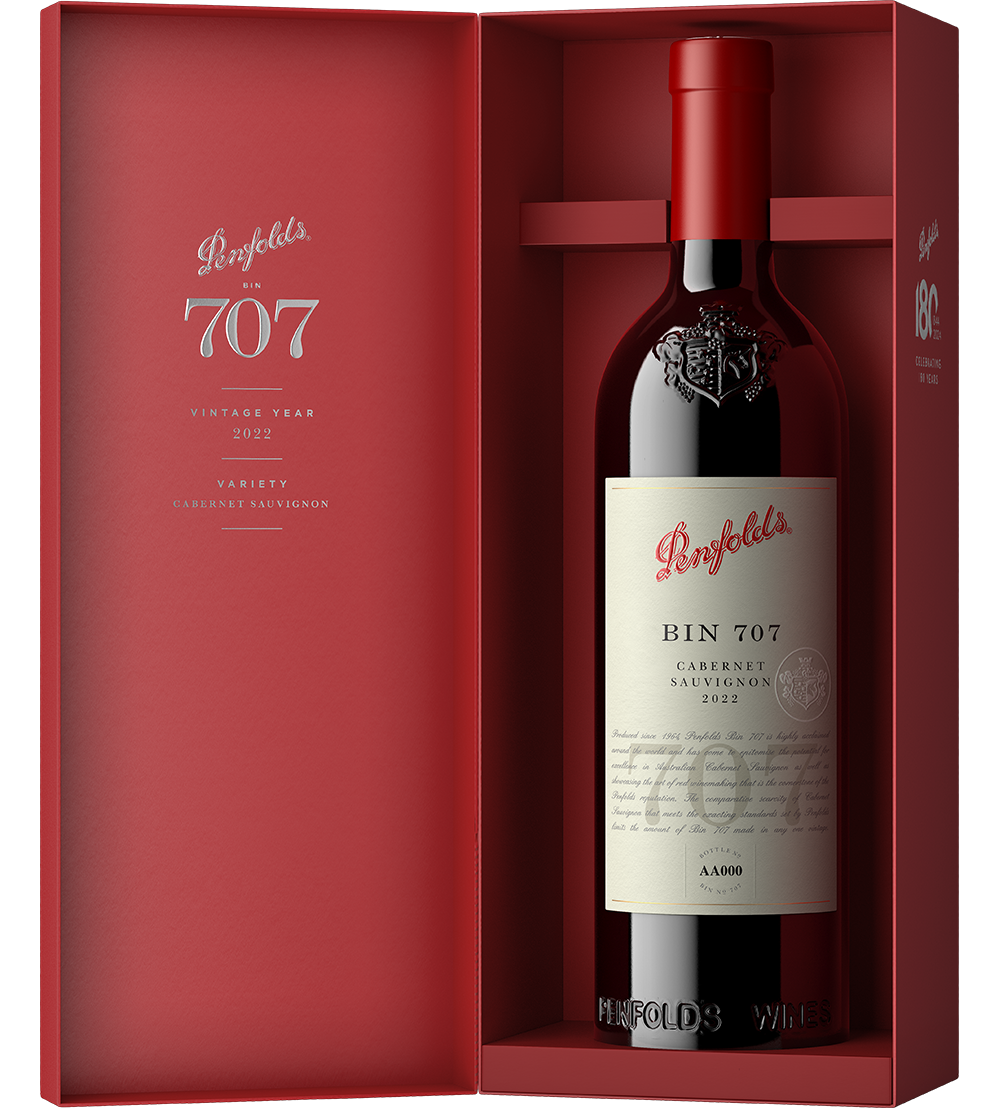 Bin 707 Cabernet Sauvignon 2022 Gift Box | Penfolds Flagship Cabernet ...